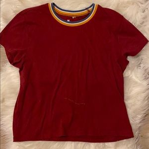 Dark red T-shirt